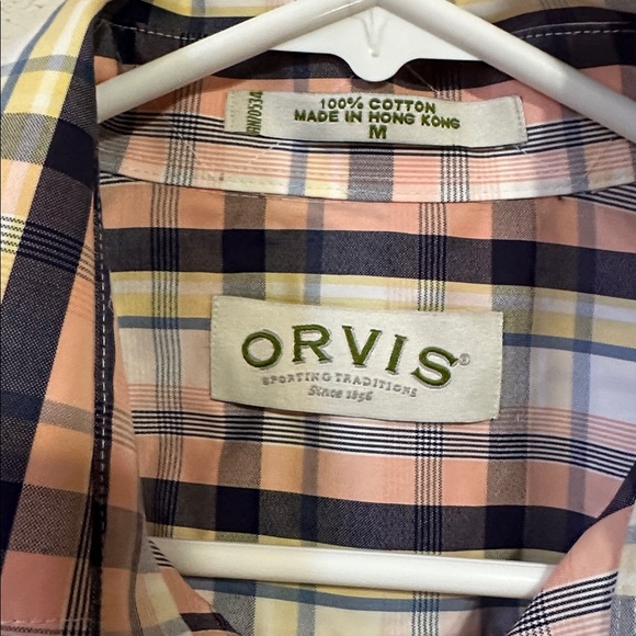 Orvis Multicolor Plaid Cotton Shirt - Picture 2 of 4